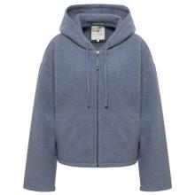 Tranquillo - Women's Gemütliche Jacke aus Walkwolle - Freizeitjacke Gr XS grau
