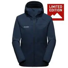 Mammut - Women's Ultimate Comfort SO Hooded Jacket Exclusive - Softshelljacke Gr XS blau