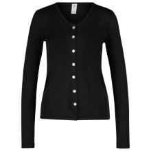 Engel - Damen Cardigan Feinripp - Wolljacke Gr 42/44 schwarz