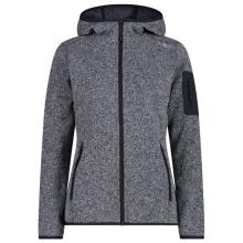 CMP - Women's Jacket Fix Hood Jacquard Knitted 3H19826 - Fleecejacke Gr 34 grau