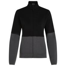 Icebreaker - Women's Merino 400 RealFleece Descender L/S Zip - Merinojacke Gr S schwarz/grau