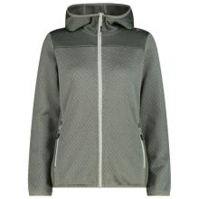 CMP - Women's Jacquard Knit Jacket Fix Hood - Fleecejacke Gr 34 grau