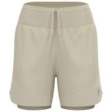 Odlo - Women's X-Alp Trail 5'' 2-In-1 Short - Laufshorts Gr L beige/grau