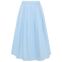KnowledgeCotton Apparel - Women's Organic Cotton Pleated Skirt - Rock Gr M blau