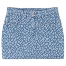 Mazine - Women's Printed Denim Mini Skirt - Rock Gr XS blau