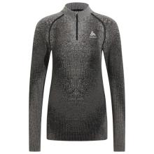 Odlo - Women's BL Top Turtle Neck L/S HZ Perf Warm Blackc - Kunstfaserunterwäsche Gr S grau