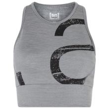super.natural - Women's Capital Logo LF Top - Sport-BH Gr S grau