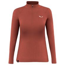 Salewa - Women's Zebru Medium Warm AMR Half Zip Tee - Merinounterwäsche Gr 34 rot