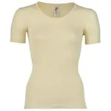 Engel - Women's Kurzarm Shirt - Merinounterwäsche Gr 38/40 beige