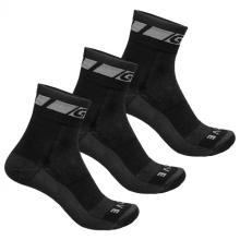 GripGrab - Merino Regular Cut 3-Pack - Radsocken Gr 41-44 - M schwarz