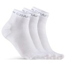 Craft - Core Dry Mid Sock 3-Pack - Radsocken Gr 37-39 weiß/grau