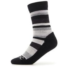 Stoic - Merino Trekking Crew Socks Stripes - Wandersocken Gr 45-47 schwarz/grau
