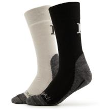 Heber Peak - EvergreenHe. Hiking Crew Socks 2-Pack - Wandersocken Gr 37-39 schwarz