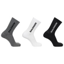 Salomon - Everyday Crew 3-Pack - Multifunktionssocken Gr 42-44 weiß/grau