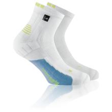 Rohner - Run Pro Quarter L/R - Laufsocken Gr 42-44 grau/weiß