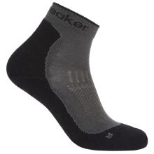 Icebreaker - Women's Merino Hike+ Light Mini - Wandersocken Gr 35-37 grau/schwarz