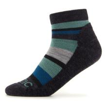 Stoic - Kid's Merino Trekking Quarter Socks Striped - Wandersocken Gr 27-30 schwarz
