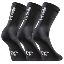 straede - Sock 3-Pack - Radsocken Gr 35-38 schwarz