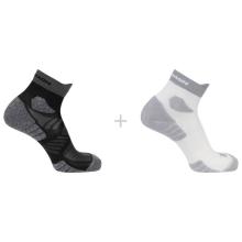 Salomon - Aero Ankle 2-Pack - Laufsocken Gr 36-38 grau