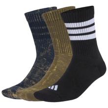 adidas - 3-Stripes Concept Crew WSH 3-Pack - Multifunktionssocken Gr 28-30 schwarz
