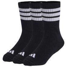 adidas - Kid's 3-Stripes Concept Crew 3-Pack - Multifunktionssocken Gr 19-21 schwarz