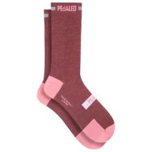 Pedaled - Odyssey Merino Reflective Socks - Radsocken Gr 39-42 rot