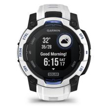 Garmin - Instinct 3 Solar 45 - Multifunktionsuhr schwarz/weiß