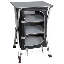 Brunner - Azabache LS Cross Square - Campingschrank Gr 58 x 49 x 90 cm schwarz/ alu