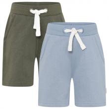 Minymo - Boy's Basic 53 Sweat Short (2-Pack) - Shorts Gr 92 grau