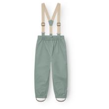 Mini A Ture - Kid's Matwilans Suspender Pants - Regenhose Gr 98 - 3 Years türkis