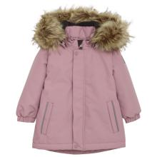 Color Kids - Baby Girl's Parka with Fake Fur - Winterjacke Gr 74 rosa