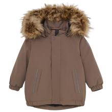 Color Kids - Baby's Parka with Fake Fur - Winterjacke Gr 74 braun