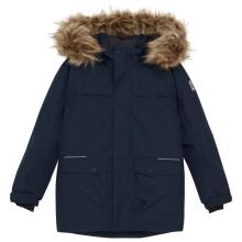Color Kids - Kid's Parka with Fake Fur - Parka Gr 92 blau