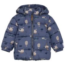 Minymo - Kid's Quilted Jacket AOP - Winterjacke Gr 74 blau