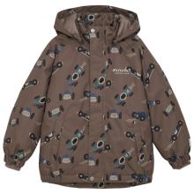 Minymo - Kid's Twill Snow Jacket AOP - Winterjacke Gr 80 braun
