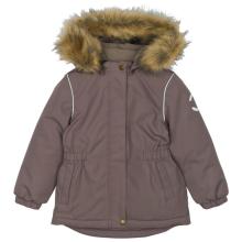 Mikk-Line - Kid's Winter Jacket Waist Solid with Fake Fur - Winterjacke Gr 86 braun