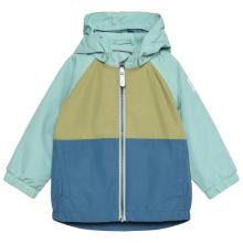 Color Kids - Baby's Jacket Colorblock - Regenjacke Gr 74 blau