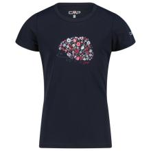 CMP - Girl's T-Shirt Piquet Print - Funktionsshirt Gr 116 blau