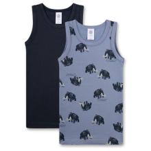 Sanetta - Kid's DP Shirt 337071+337072 - Top Gr 80 grau