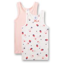 Sanetta - Kid's Doppelpack Top 337373 - Top Gr 128 weiß/rosa