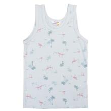 Joha - Girl's Undershirt - Top Gr 90 grau/weiß