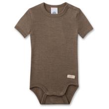 Sanetta - Kid's Wool Body S/S - Merinounterwäsche Gr 44/50 braun