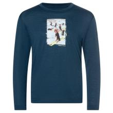 super.natural - Kid's Dachshund Party L/S - Merinounterwäsche Gr 104 blau