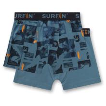 Sanetta - Kid's Doppelpack Shorts 349379 - Unterhose Gr 128 blau