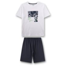 Sanetta - Kid's Pyjama 1/2 246163 - Alltagsunterwäsche Gr 128 weiß