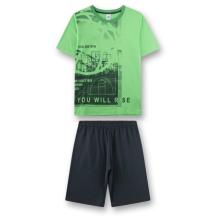 Sanetta - Kid's Pyjama 1/2 246166 - Alltagsunterwäsche Gr 128 grün