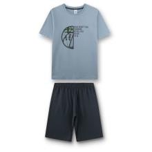 Sanetta - Kid's Pyjama 1/2 246167 - Alltagsunterwäsche Gr 128 grau
