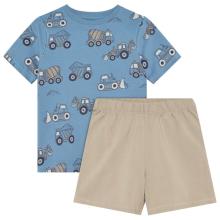 Minymo - Kid's Nightset S/S AOP 134263 - Alltagsunterwäsche Gr 86 beige