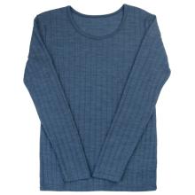 Joha - Kid's Blouse Long Sleeves - Merinolongsleeve Gr XS blau