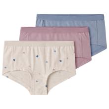 Name it - Kid's NKFHipster Peyote Hearts 3-Pack - Unterhose Gr 116 beige